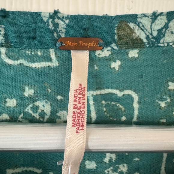 Free People Boho Maxi Dress XS – Balloon Sleeve Floral Prairie Style - Picture 3 of 11